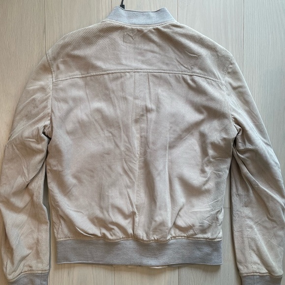 NEW Hugo Boss Mens Suede Leather Bomber Jacket - Picture 6 of 14